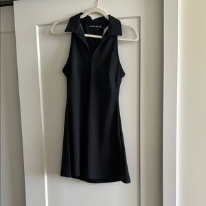 Abercrombie & Fitch Black Sleeveless Sheath Dress